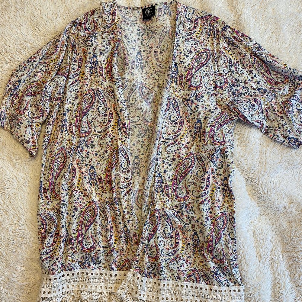 Colorful boho-chic kimono